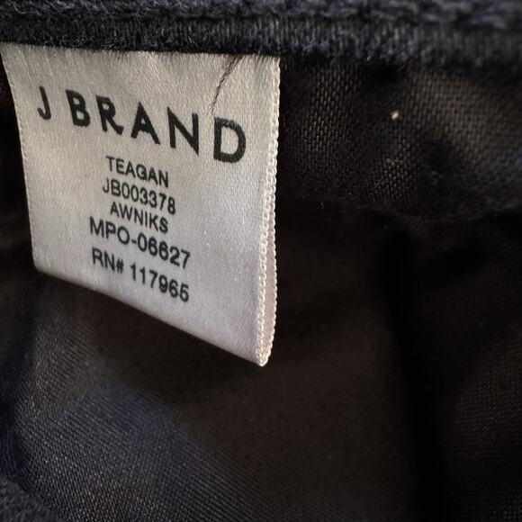 J Brand Size 26 Women's Black Teagan Straight High Rise Jeans Classic Rock - Picture 4 of 10